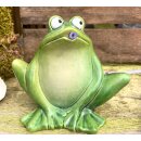 Wasserspeier Frosch dunkelgrün  16 cm, mit Elektro-Pumpe
