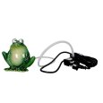 Wasserspeier Frosch dunkelgrün  16 cm, mit Elektro-Pumpe