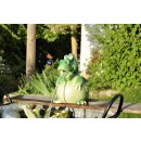 powershop11 Wasserspeier Drache grün  16 cm Solar