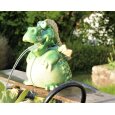 powershop11 Wasserspeier Drache grün  16 cm Solar