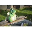powershop11 Wasserspeier Drache grün  16 cm Solar
