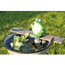 powershop11 Wasserspeier Frosch 16 cm dk.grün mit...