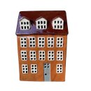 Windlicht Haus Titisee, ockerfarben, 16,5x11x24 cm,...