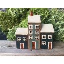 Windlicht Haus St. Wolfgang  Keramik 15,5 x 7 x 15,5 cm