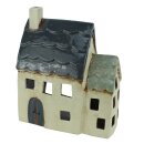 Laterne Windlicht Haus Samnaun,Höhe 19 cm