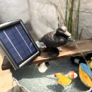 Wasserspeier Ente Guß stehend mit Solarpumpe incl....