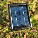 Wasserspeier Ente Guss startend 17 cm mit Solarpumpe und Trockenlaufschutz