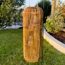 Solarlaterne 60 cm braun 3 Solarbirnen mit Sensor