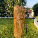Solarlaterne 60 cm braun 3 Solarbirnen mit Sensor
