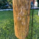Solarlaterne 60 cm braun 3 Solarbirnen mit Sensor