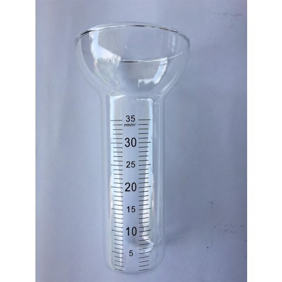 Ersatzglas für Regenmesser 17,5 x 8,5 x 5 cm